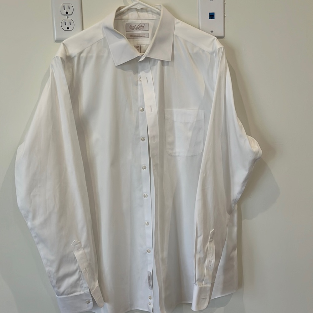 Roundtree & Yorke Gold Label Slim fit 17.5/36 button down shirt